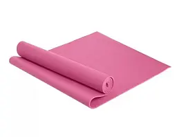 Килимок для йоги та фітнесу Power System PS-4014 PVC Fitness Yoga Mat Pink (173x61x0.6) (PS-4014_Pink) - мініатюра 3