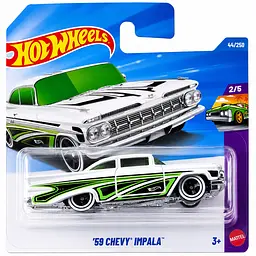 Базова машинка Hot Wheels Layin Low 59 Chevy Impala різнобарвна (5785) JJK81-N521