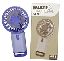Портативний міні-вентилятор Multi Fan RL-07 акумуляторний USB Фіолетовий - мініатюра 4