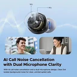 Bluetooth навушники - бездротові tws Soundpeats Clear Dots Pods cream (білі) - мініатюра 8