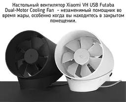 Вентилятор портативний Xiaomi VH USB Futaba - мініатюра 6