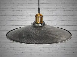 Світильник підвісний E27 Diasha 6856-360-BK-SV Loft, 40W, 100 см, діаметр 36 см, металевий каркас, сучасний стиль, регульована - мініатюра 2