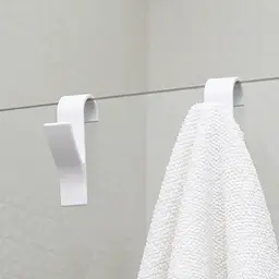 Гачок на сушку для рушників МВМ My Home White білий (HP-100 WHITE) - мініатюра 3