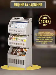Багатофункціональний кошик для зберігання на колесах - мініатюра 2