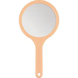 Дзеркало двостороннє Titania в рамці з ручкою 28.5х14.5 см абрикосове (1560 L оранж)