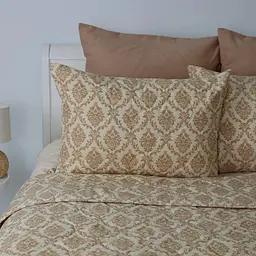 Покривало ТЕП євро з 1 наволочкою Elegante Cotton Beige Fantasy 4-04578_32780 220х240 см - мініатюра 4
