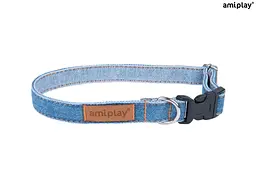 Нашийник для собак Amiplay Denim S 20-35 *1 см - блакитний