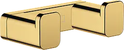 Гачок подвійний Hansgrohe AddStoris 3.6 х1.6 x 6.6 см Polished Gold Optic 41755990, Золотий