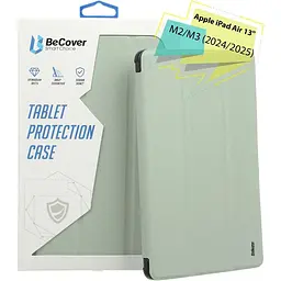 Чохол-книжка BeCover Tri Fold Soft TPU Silicone для Apple iPad Air 13" M2/M3 2024/2025 Light Green (711742) - мініатюра 6