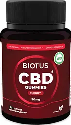 Канабідіол Biotus CBD Gummies 50 мг 30 желейних ведмедиків