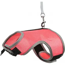 Шлейка з повідцем Trixie Soft для великого кролика, нейлон, XL: 25-40 см (кольори в асортименті) - мініатюра 5