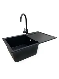 Кухонна мийка Adamant Horizon 780x495x230 чорний 1824296101503, Чорний - мініатюра 2