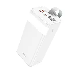 Портативний зарядний пристрій для телефону Power bank HOCO J86 Powermaster з ліхтарем 40000mAh Білий - мініатюра 3