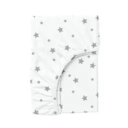Набір простирадл на резинці Cosas BEIGE/GREY STARS 160х200х20 см (Set_Beige_StarGrey_160x200_2) - мініатюра 4
