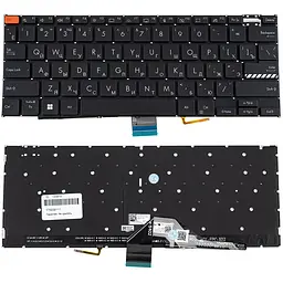 Клавіатура для ноутбука ASUS (K3402 series) rus, black, без фрейму, підсвічування клавіш (Red Esc)