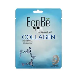 Тканинна маска для обличчя EcoBe Collagen Mask