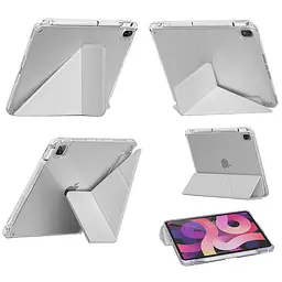 Обкладинка BeCover Ultra Slim Origami Transparent з кріпленням Apple Pencil для Apple iPad Air 4/5 2020/2022 10.9" Gray (711103) - мініатюра 3