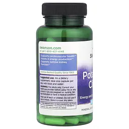 Цитрат калія Swanson Potassium Citrate 99 мг 120 капсул - мініатюра 3