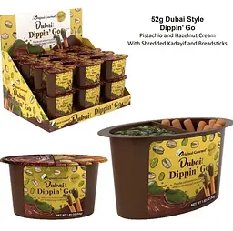 Фісташкова паста Original Gourmet з тістом катаіфі to go з хлібними паличками, 52 г - мініатюра 2