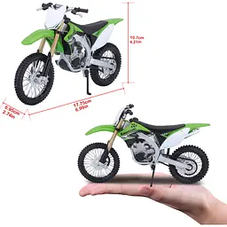 Мотоцикл іграшковий Maisto Kawasaki KX 450F в масштабі 1:12 (31101-08141) - мініатюра 8