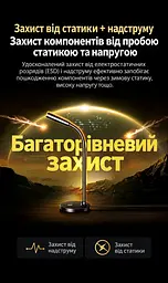 Настільна вебкамера з вбудованим всеспрямованим мікрофоном UGREEN CM826 (55512) - мініатюра 14