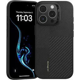 Чохол Benks Montage ArmorPro Kevlar Case 600D/1500D MagSafe для Apple iPhone 16 Pro Black (6948005905071) [117768]