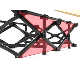 Туристична похідна розкладачка Leobro з вбудованим матрацом Black (LB-CC-K1-BLK) - мініатюра 3