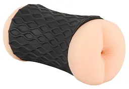 Подвійний мастурбатор Nature Skin Pussy Ass тілесний - мініатюра 3