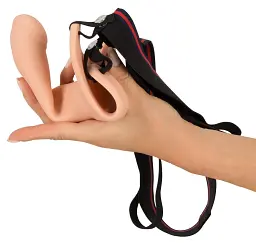 Страпон You2Toys Silicone Strap-on +5 cm medium, 16 см (тілесний) - мініатюра 4