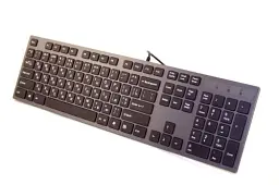 Клавіатура A4Tech KV-300H, Black/Grey, USB, ультратонкий дизайн, ножичні перемикачі, хаб 2xUSB, 1.5 м