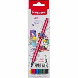 Набір лінерів Bruynzeel FINELINER Basic 6 кол.