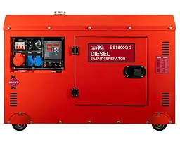 Генератор Синхронний Bison 6 кВт BS8500Q-3 / 6000 Вт / Дизель (41-00413) - мініатюра 3