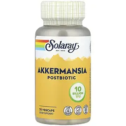 Постбіотик Solaray Akkermansia Postbiotic 30 веганських капсул
