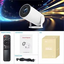 Проектор H96 max HY300A LED LCD HD 100 AL16:9 Android 9.0 HDMI Wi-Fi Bluetooth білий - мініатюра 6