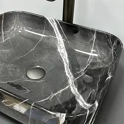 Умивальник VBI Palermo dark gray agate накладний VBI-012304, Мармур - мініатюра 2