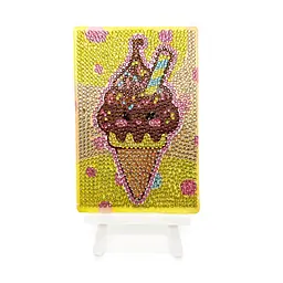 Алмазна мозаїка "Морозиво" Brushme DM4005 з мольбертом 10х15 см
