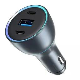 Автозарядний пристрій Proove Super Charge 130 W (USB + 2*Type-C) 3 порти
