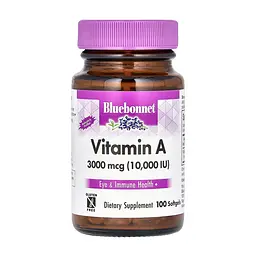 Вітамін A Vitamin A 3000 mcg (10,000 IU) - 100 softgels