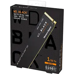 SSD накопичувач WD Black SN770 1 TB M.2 NVMe 3D TLC 5150/4900 MB/s (WDS100T3X0E) - мініатюра 4