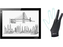 Світлокопіювальний планшет Huion L4S + рукавичка (L4S)