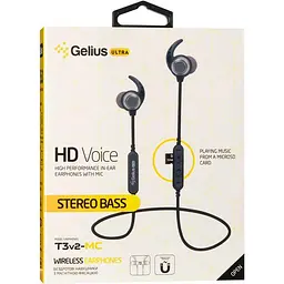 Навушники Stereo Bluetooth Headset Gelius Ultra T3v2-MC Grey with memory card - мініатюра 2