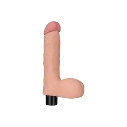 Реалістичний вібратор Lovetoy Real Softee Vibrator With Balls Flesh 17 см тілесний - мініатюра 5