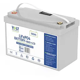 Акумуляторна батарея Volt Polska LiFePO4 12.8 V 100 Ah 100 А + BMS + LCD