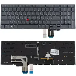 Клавіатура для ноутбука LENOVO (ThinkPad T16 P16s Gen 1) rus підсвітка клавіш чорна