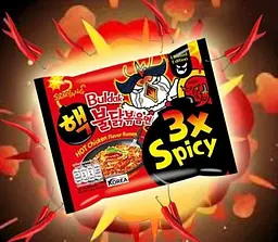 Локшина швидкого приготування Samyang Buldak 3x Spicy Hot Chicken Flavor Ramen 140г - мініатюра 4