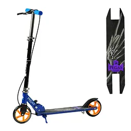 Самокат Skyper Pegas 68-89х54.5 см Чорно-синій 000283565 - мініатюра 2