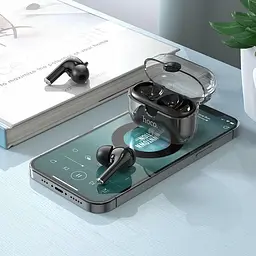 Блютуз Стерео Гарнітура Borofone BW15 чорні навушники - мініатюра 5