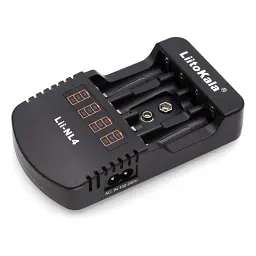 Зарядний пристрій для акумуляторів Liitokala 4 Slots, LED, Li-ion/Ni-MH/Ni-Cd/AA/ААA/AAAA/С (Lii-NL4) - мініатюра 2