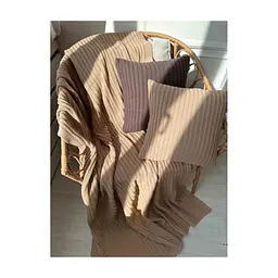 Плед Прованс COTTON бежевий 120 х 200 см (039527) - мініатюра 3