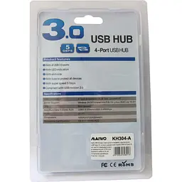 Концентратор Maiwo USB Type-A to 4х USB3.0 30cm (KH304-A) - мініатюра 7